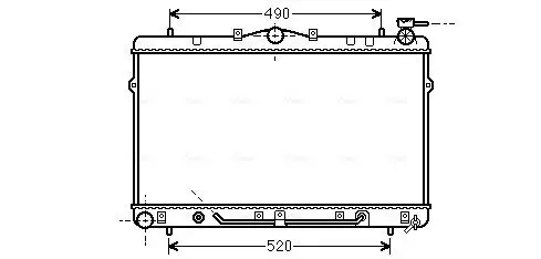 Kondensator, Klimaanlage AVA QUALITY COOLING HY5470D Bild Kondensator, Klimaanlage AVA QUALITY COOLING HY5470D