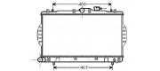 Kühler, Motorkühlung AVA QUALITY COOLING HYA2047