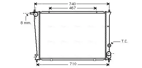 Kühler, Motorkühlung AVA QUALITY COOLING HYA2049