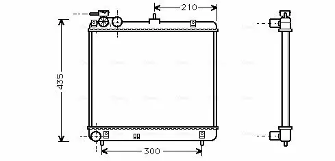 Kühler, Motorkühlung AVA QUALITY COOLING HYA2051