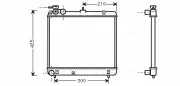 Kühler, Motorkühlung AVA QUALITY COOLING HYA2051