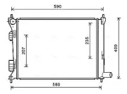 Kühler, Motorkühlung AVA QUALITY COOLING HYA2277