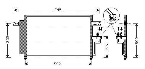 Kondensator, Klimaanlage AVA QUALITY COOLING HYA5082D Bild Kondensator, Klimaanlage AVA QUALITY COOLING HYA5082D