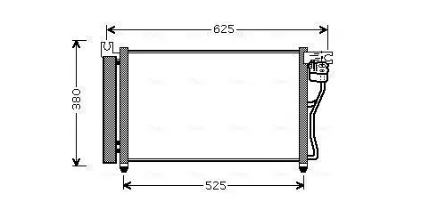 Kondensator, Klimaanlage AVA QUALITY COOLING HYA5164D