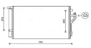 Kondensator, Klimaanlage AVA QUALITY COOLING HYA5279D
