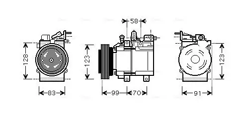 Kompressor, Klimaanlage AVA Clever Choice HYAK160