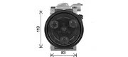 Kompressor, Klimaanlage AVA QUALITY COOLING HYAK483