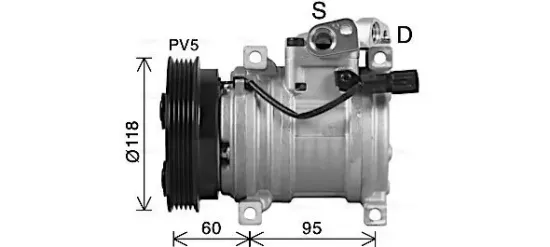 Kompressor, Klimaanlage AVA QUALITY COOLING HYAK483 Bild Kompressor, Klimaanlage AVA QUALITY COOLING HYAK483