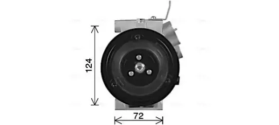 Kompressor, Klimaanlage AVA QUALITY COOLING HYAK498 Bild Kompressor, Klimaanlage AVA QUALITY COOLING HYAK498