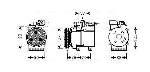 Kompressor, Klimaanlage AVA Clever Choice HYK139