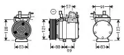 Kompressor, Klimaanlage AVA QUALITY COOLING HYK258