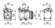 Kompressor, Klimaanlage AVA Clever Choice HYK321