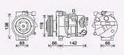 Kompressor, Klimaanlage AVA Clever Choice HYK452