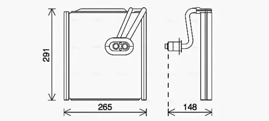 Verdampfer, Klimaanlage vorne AVA QUALITY COOLING HYV444 Bild Verdampfer, Klimaanlage vorne AVA QUALITY COOLING HYV444