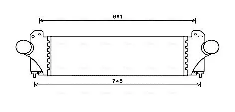 Ladeluftkühler AVA QUALITY COOLING IV4129