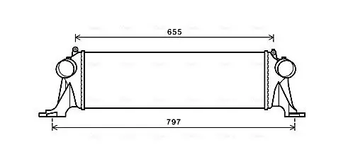 Ladeluftkühler AVA QUALITY COOLING IV4132