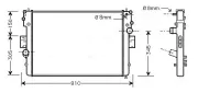 Kühler, Motorkühlung AVA QUALITY COOLING IVA2057
