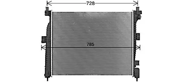 Kühler, Motorkühlung AVA QUALITY COOLING JE2088