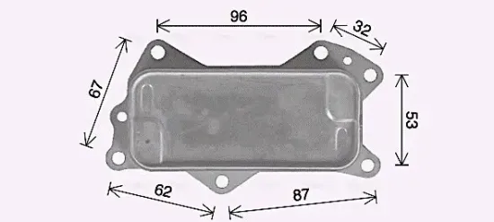 Ölkühler, Motoröl AVA QUALITY COOLING JE3079 Bild Ölkühler, Motoröl AVA QUALITY COOLING JE3079