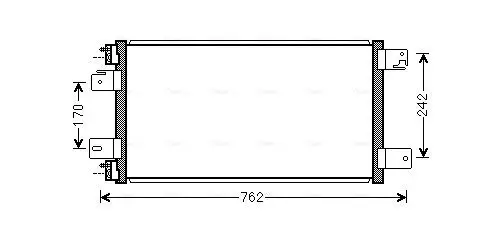 Kondensator, Klimaanlage AVA QUALITY COOLING JE5074