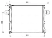 Kühler, Motorkühlung AVA QUALITY COOLING JEA2064