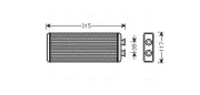 Wärmetauscher, Innenraumheizung AVA Clever Choice JR6055
