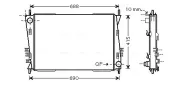 Kühler, Motorkühlung AVA QUALITY COOLING JRA2037