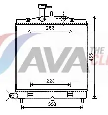 Kühler, Motorkühlung AVA Clever Choice KA2172