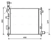 Kühler, Motorkühlung AVA QUALITY COOLING KA2189