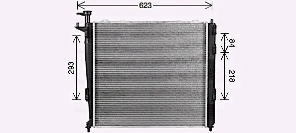 Kühler, Motorkühlung AVA QUALITY COOLING KA2304