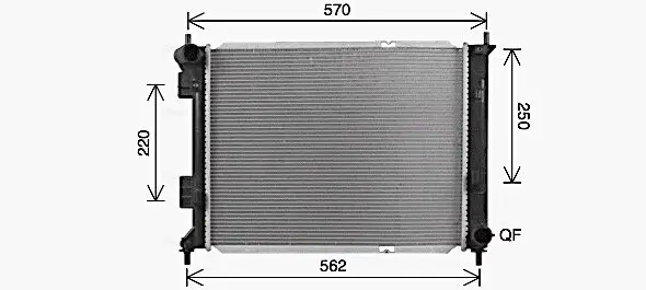 Kühler, Motorkühlung AVA Clever Choice KA2327