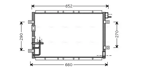 Kondensator, Klimaanlage AVA QUALITY COOLING KA5030