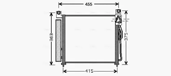 Kondensator, Klimaanlage AVA QUALITY COOLING KA5065D Bild Kondensator, Klimaanlage AVA QUALITY COOLING KA5065D