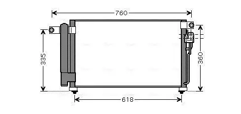 Kondensator, Klimaanlage AVA QUALITY COOLING KA5081D