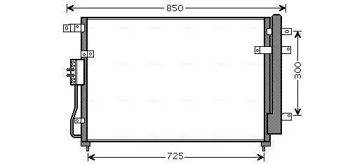 Kondensator, Klimaanlage AVA QUALITY COOLING KA5111D Bild Kondensator, Klimaanlage AVA QUALITY COOLING KA5111D