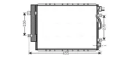 Kondensator, Klimaanlage AVA QUALITY COOLING KA5123D