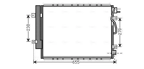 Kondensator, Klimaanlage AVA QUALITY COOLING KA5123D Bild Kondensator, Klimaanlage AVA QUALITY COOLING KA5123D