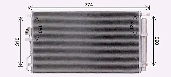 Kondensator, Klimaanlage AVA QUALITY COOLING KA5301D