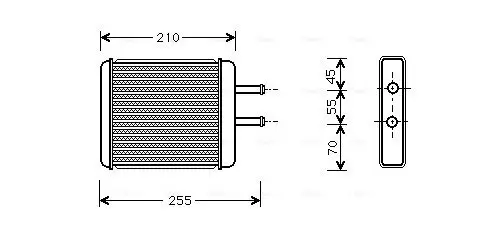 Wärmetauscher, Innenraumheizung AVA QUALITY COOLING KA6010