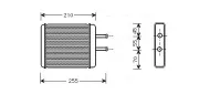 Wärmetauscher, Innenraumheizung AVA QUALITY COOLING KA6010