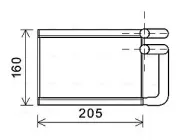 Wärmetauscher, Innenraumheizung AVA QUALITY COOLING KA6197