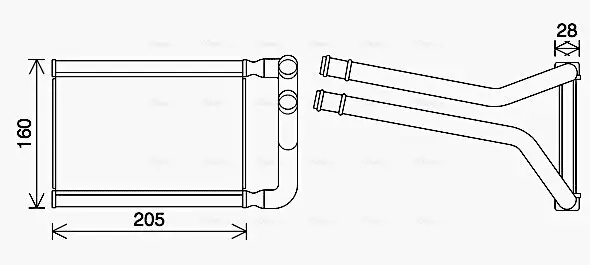 Wärmetauscher, Innenraumheizung AVA QUALITY COOLING KA6296