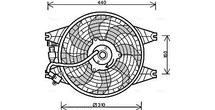 Lüfter, Motorkühlung 12 V AVA QUALITY COOLING KA7518