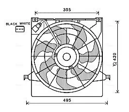 Lüfter, Motorkühlung 12 V AVA QUALITY COOLING KA7522