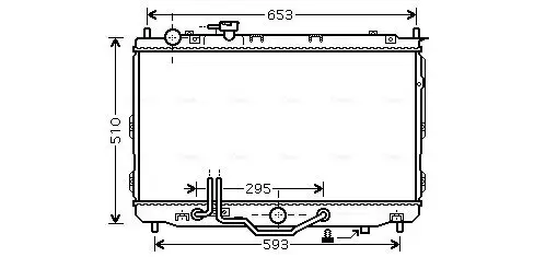 Kühler, Motorkühlung AVA Clever Choice KAA2071 Bild Kühler, Motorkühlung AVA Clever Choice KAA2071