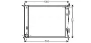 Kühler, Motorkühlung AVA QUALITY COOLING KAA2143