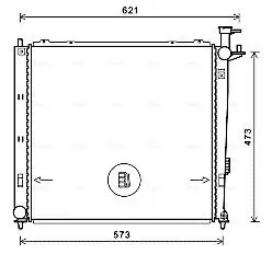 Kühler, Motorkühlung AVA QUALITY COOLING KAA2272