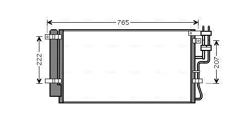Kondensator, Klimaanlage AVA QUALITY COOLING KAA5110D