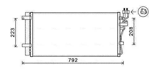 Kondensator, Klimaanlage AVA QUALITY COOLING KAA5148D