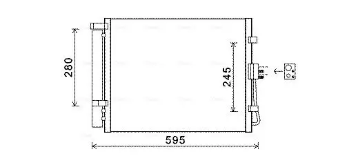 Kondensator, Klimaanlage AVA QUALITY COOLING KAA5150D